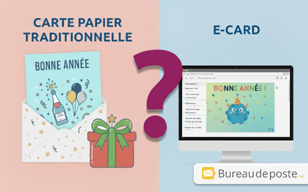 Bureaudeposte.net : carte de voeux papier traditionnel ou e-card ?