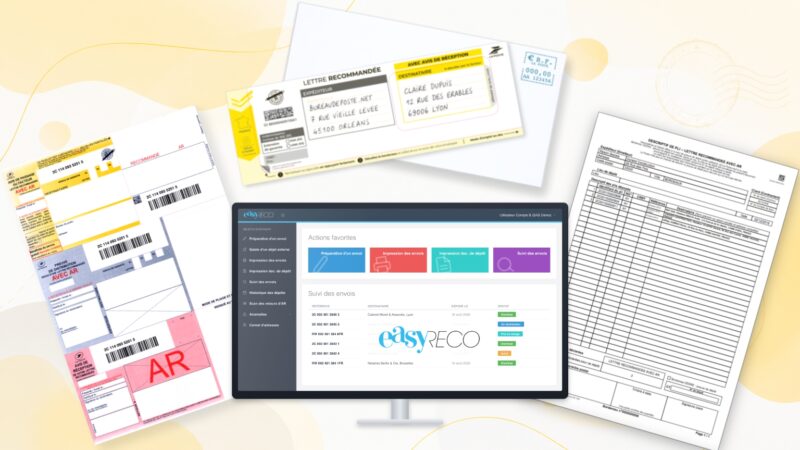 Lexique du recommandé : liasse LRSD, feuillets, avis de réception et suivi easyReco – Bureaudeposte.net