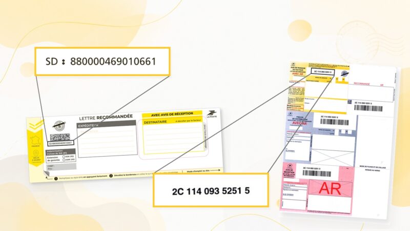 Numéros de suivi des recommandés : SD sur la liasse LRSD, 2C sur le recommandé A4 – Bureaudeposte.net